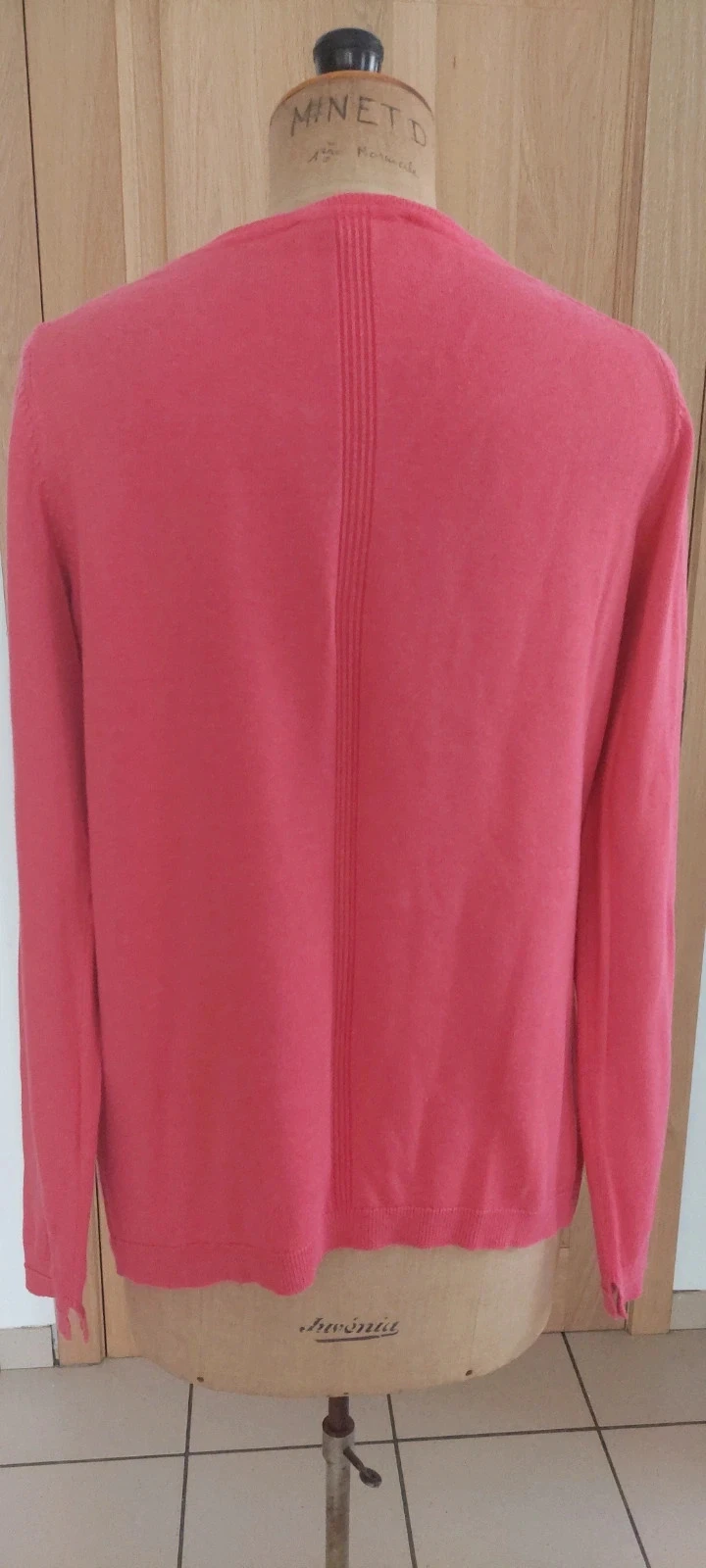 Pull fin en maille Esprit rose corail - Taille L (40) - Excellent état – photo 3